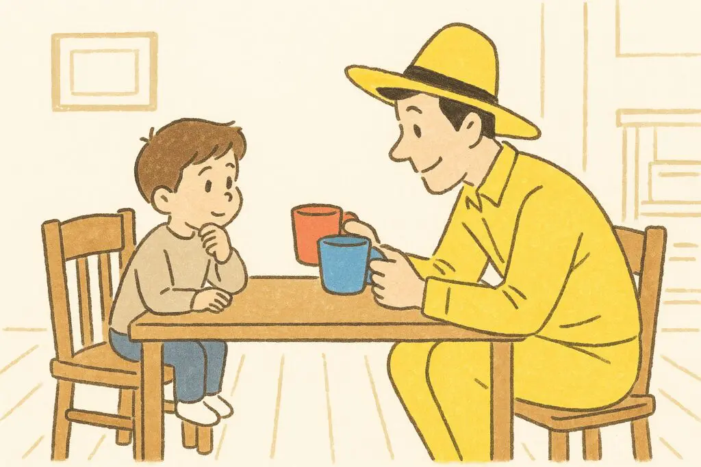 子どもの選択を尊重する親の姿|育児における自己肯定感の育て方 | my stellaマイステラブログ|子どもの好きが育つヒントと親子の時間 子どもに選択肢を示して意思を尊重する黄色い帽子の親