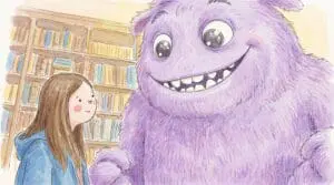 映画『ブルー きみは大丈夫』イメージイラスト — イマジナリーフレンドとの出会い