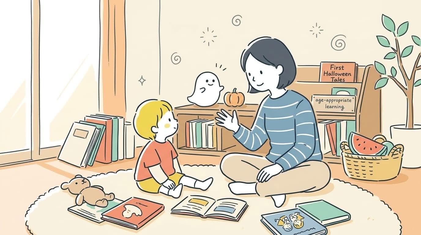 ハロウィンが怖い意味を子どもにやさしく伝える場面